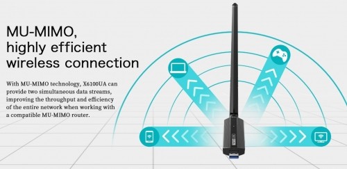 Totolink X6100UA WiFi 6 AX1800 USB 3.0 Bezvadu Adapteris image 3