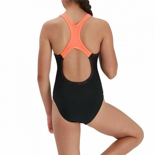 Swimsuit for Girls Speedo Medley Logo Medalist Black image 3