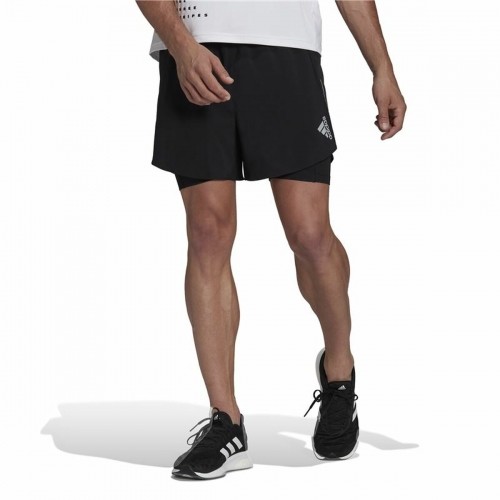 Спортивные мужские шорты Adidas Two-in-One Чёрный image 3