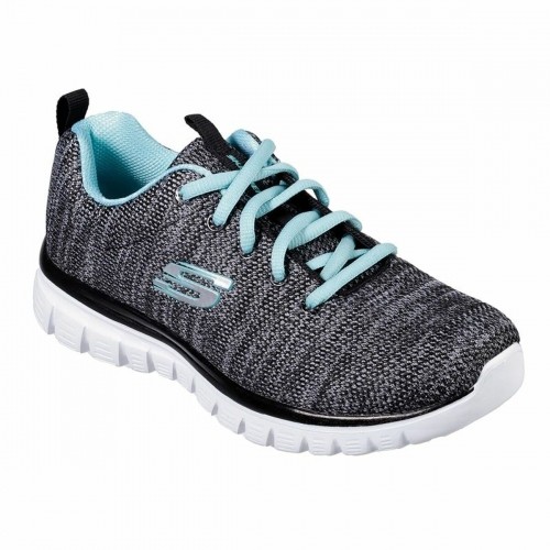 Женские спортивные кроссовки Skechers Graceful Twisted Чёрный image 3