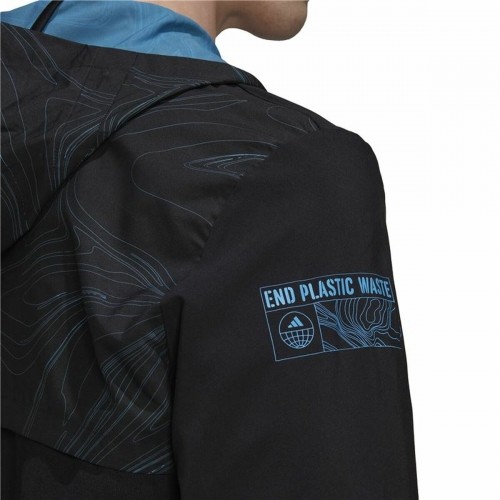 Men's Sports Jacket Adidas Marathon For the Oceans Black image 3
