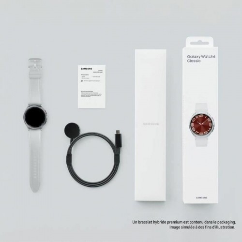 Viedpulkstenis Samsung Galaxy Watch6 Melns Sudrabains 1,3" 43 mm image 3