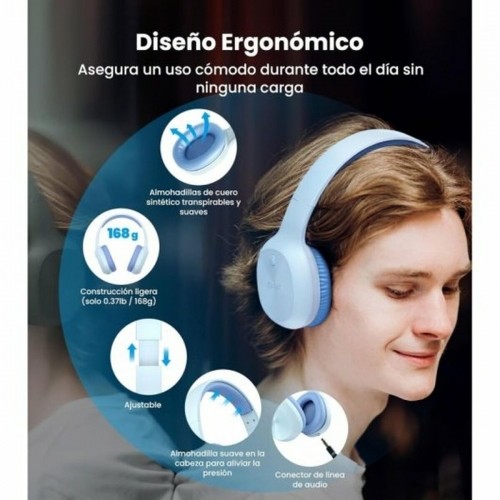 Headphones with Microphone Edifier W600BT Blue image 3