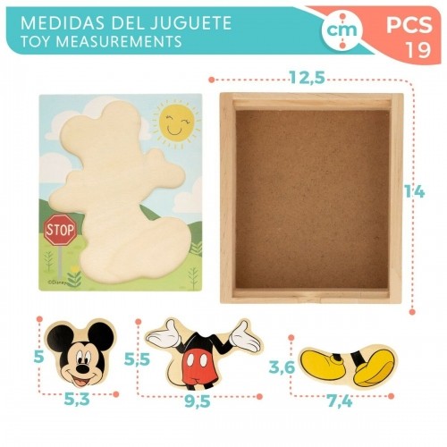 Child's Wooden Puzzle Disney + 2 Years (12 Units) image 3