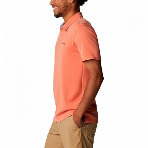 Men’s Short Sleeve Polo Shirt Columbia Nelson Point™ Coral image 3