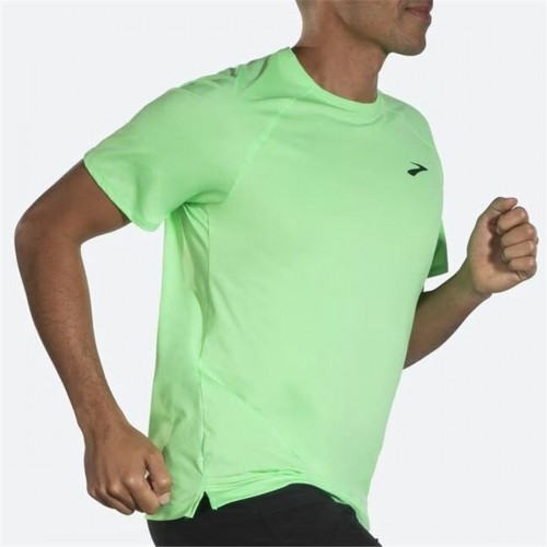 Men’s Short Sleeve T-Shirt Brooks  Atmosphere 2.0  Lime green image 3
