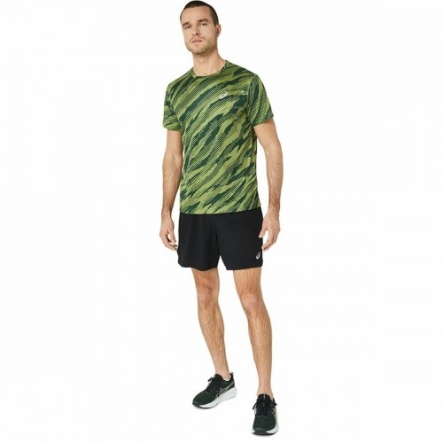 Футболка с коротким рукавом мужская Asics Core All Over Print Ss  Зеленый image 3