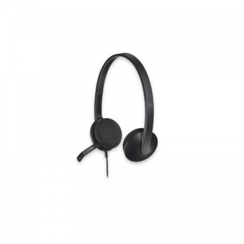 Headphones with Microphone Logitech 981-000475 USB 1,8 m Black image 3