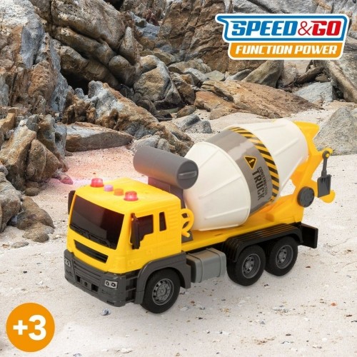Concrete Mixer Lorry Speed & Go Light Sound 26 x 14 x 10 cm (4 Units) image 3