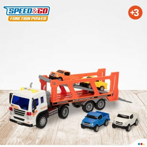 Автовоз и машинки с самозаводом Speed & Go 37,5 x 12,5 x 10 cm (2 штук) image 3