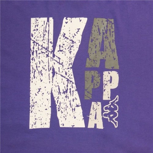 Men's Short-sleeved Football Shirt Kappa Sportswear Logo Purple image 3