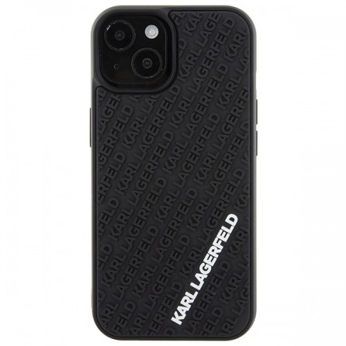 Karl Lagerfeld KLHCP15S3DMKRLK iPhone 15 6.1" czarny|black hardcase 3D Rubber Multi Logo image 3