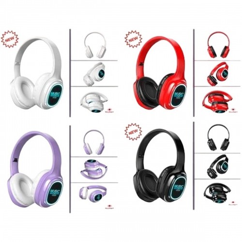 Foldable Headphones with Bluetooth Roymart LED Light image 3