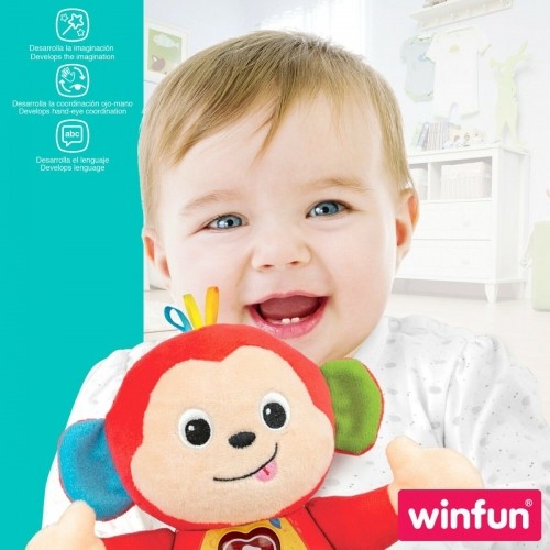 Плюшевая игрушка, издающая звуки Winfun Обезьяна 18 x 20,5 x 12,5 cm (6 штук) image 3