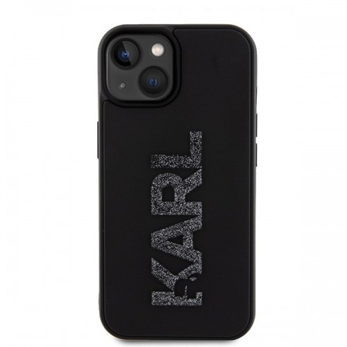 Karl Lagerfeld KLHCP15M3DMBKCK iPhone 15 Plus | 14 Plus 6.7" czarny|black hardcase 3D Rubber Glitter Logo image 3