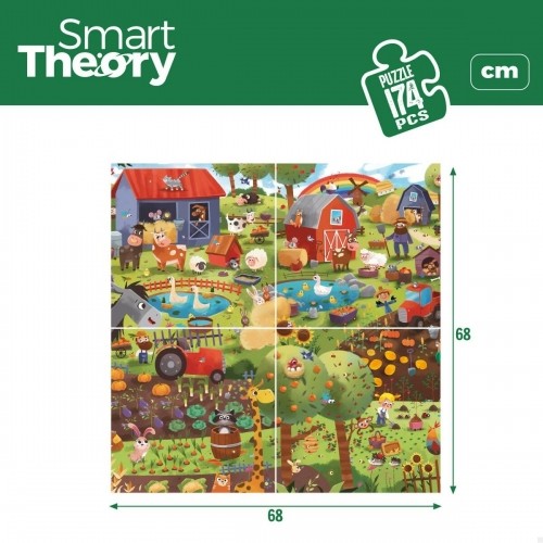 Детский паззл Colorbaby 4 в 1 174 Предметы Ферма 68 x 68 cm (6 штук) image 3