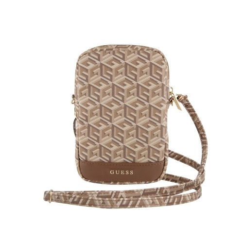 Guess PU G Cube Wallet Phone Bag Zipper Brown image 3