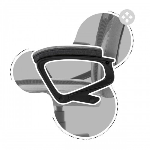 Стул Gaming Huzaro Ranger 1.0 Grey Mesh       Черный/Серый image 3
