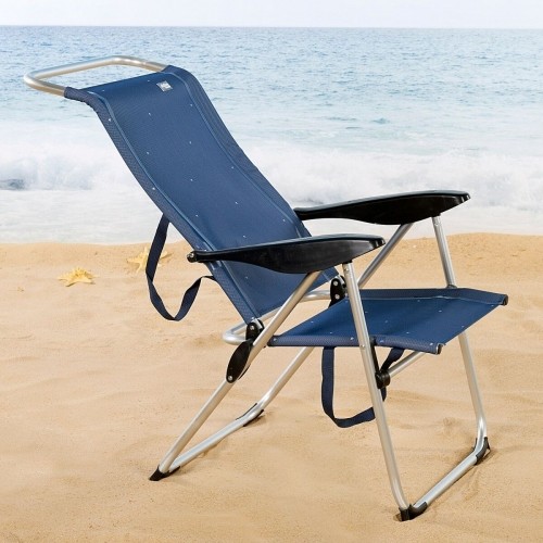 Pludmales krēsls Aktive Tumši Zils 47 x 108 x 59 cm (2 gb.) image 3