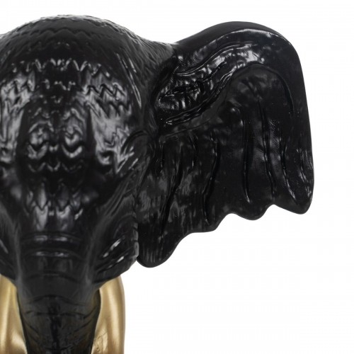 Bigbuy Home Декоративная фигура Чёрный Позолоченный Слон 20,5 x 14,3 x 35,5 cm image 3