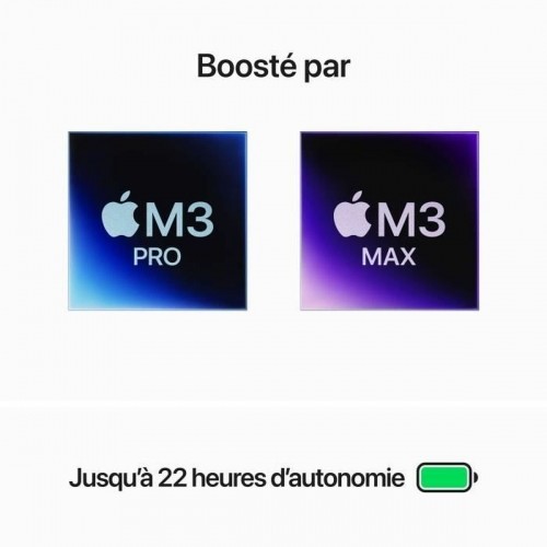Piezīmju Grāmatiņa Apple MacBook Pro 2023 Azerty Francūzis M3 Max 1 TB SSD image 3
