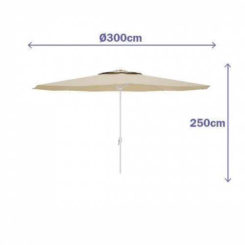 Sunshade Marbueno Beige Polyester Steel Ø 300 cm image 3