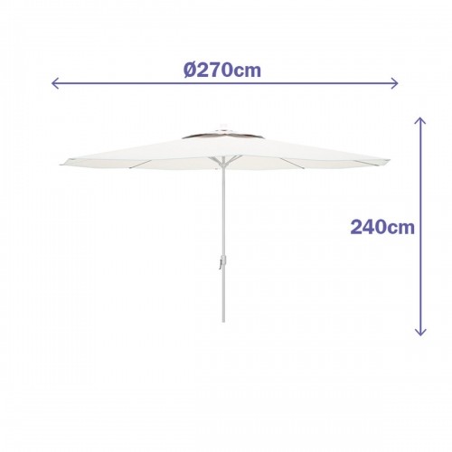 Пляжный зонт Marbueno Белый полиэстер Сталь Ø 270 cm image 3