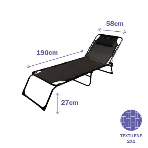 Sun-lounger Marbueno Foldable 190 x 27 x 58 cm image 3