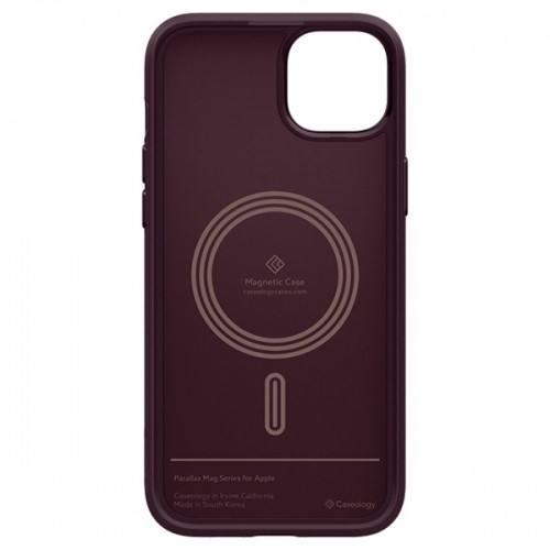 Spigen Caseology Parallax MAG iPhone 15 | 14 | 13 6.1" Magsafe Burgundowy|Burgundy ACS06820 image 3