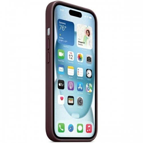 Etui Apple MT4A3ZM|A iPhone 15 Plus | 14 Plus 6.7" MagSafe czerwona morwa|mulberry FineWoven Case image 3