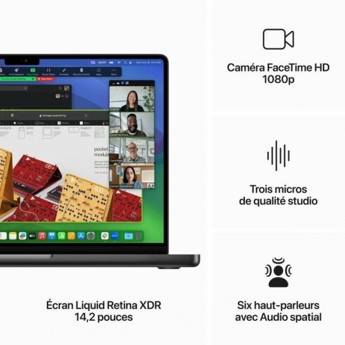 Piezīmju Grāmatiņa Apple MacBook Pro 2023 Azerty Francūzis M3 Max 1 TB SSD image 3