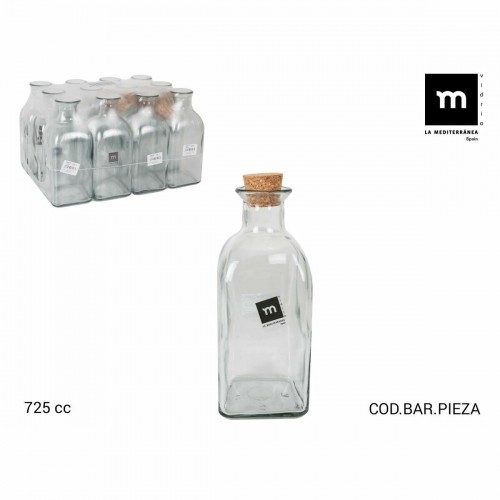 Glass Bottle La Mediterránea Medi Plug 725 ml (12 Units) image 3