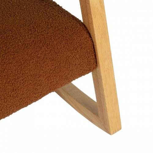 Bigbuy Home Кресло-качалка Коричневый Бежевый древесина каучукового дерева Ткань 60 x 83 x 72 cm image 3