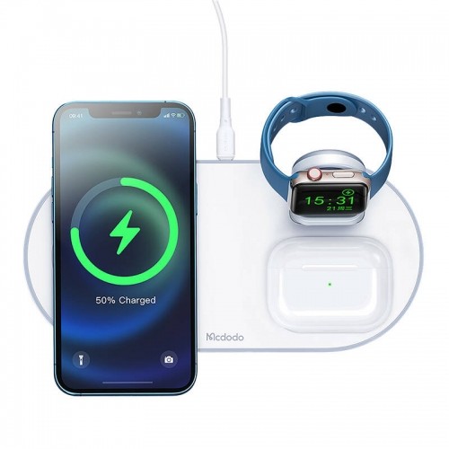 Wireless Charger Mcdodo CH-7060 3 in 1 15W (mobile|TWS|Apple watch) (white) image 3