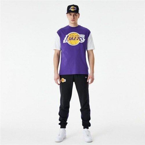 Men’s Short Sleeve T-Shirt New Era NBA Colour Insert LA Lakers Purple image 3