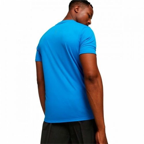 Vīriešu Krekls ar Īsām Piedurknēm Puma Run Favorite Ss Debesu zils image 3