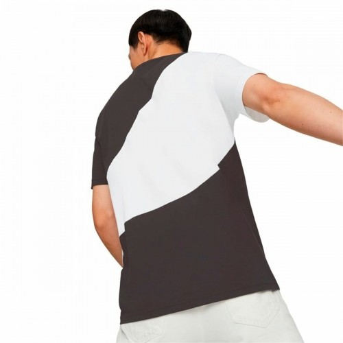 Men’s Short Sleeve T-Shirt Puma Powert White Black image 3