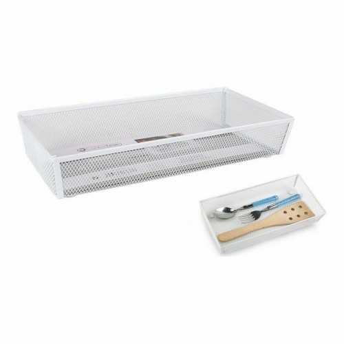 Virtuves Piederumu Organizators Confortime Metāls Balts 30 x 15,24 x 5,2 cm (12 gb.) image 3