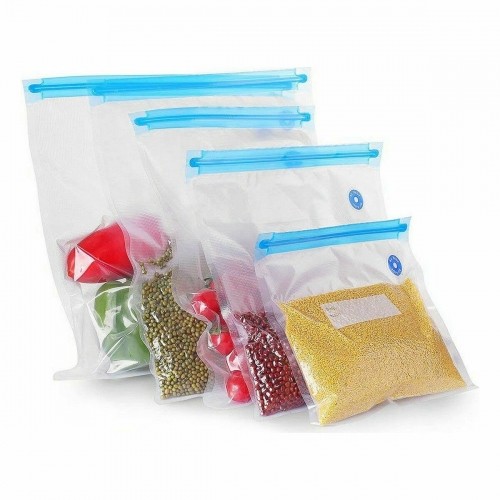 Reusable Food Bag Quttin Vacuum tube 5 Pieces 26 x 28 cm (24 Units) image 3