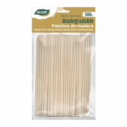 Kit of coffee stirrers Algon Wood 20 Units image 3