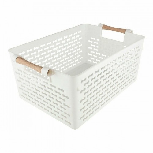 Multi-purpose basket Confortime Wood 37 x 23 x 15 cm (18 Units) image 3