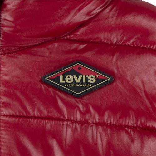 Детская спортивная куртка Levi's Sherpa Lined Mdwt Puffer J Rhythmic Темно-красный image 3