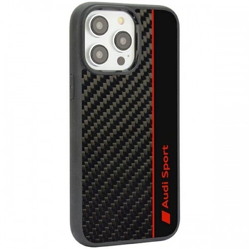 Audi Carbon Fiber Stripe iPhone 14 Pro Max 6.7" czarny|black hardcase AUS-TPUPCIP14PM-R8|D1-BK image 3