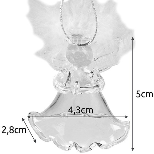 Transparent baubles - angels, 6 pcs. Ruhhy 22497 (17223-0) image 3