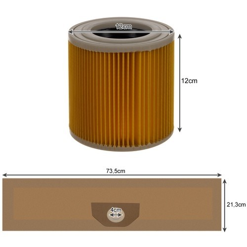 Vacuum cleaner bags - 10 pcs. + Malatec 22580 filter (16979-0) image 3
