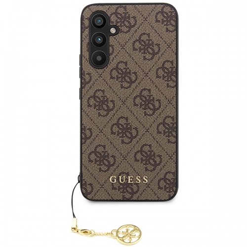 Guess GUHCSA54GF4GBR A54 5G A546 brązowy|brown hard case 4G Charms Collection image 3