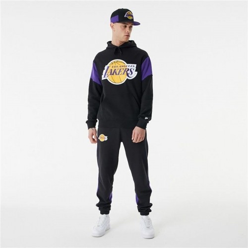 Unisex Sporta Krekls ar Kapuci New Era NBA Colour Insert LA Lakers Melns image 3
