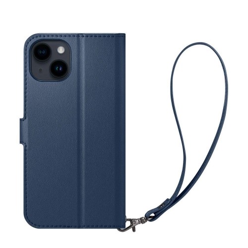 Apple Spigen Wallet S Leather Flip Wallet for iPhone 14 Blue image 3