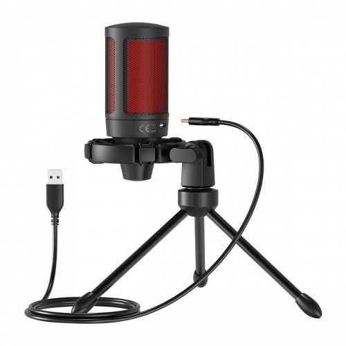 Настольный микрофон Savio SONAR PRO 01 Чёрный Красный image 3