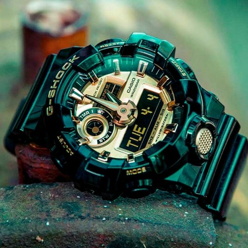 Мужские часы Casio G-Shock GA-710 Ø 49 mm Чёрный Золото image 3